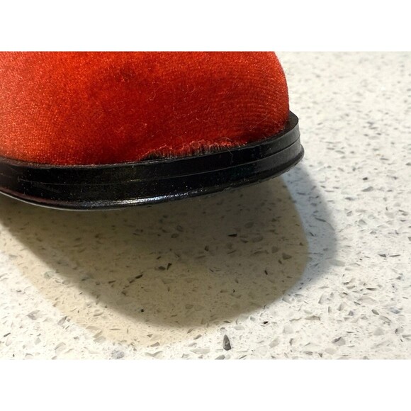 After Midnight Mens Embellished Velvet Formal Dress Loafers Shoes 10.5 Red 7017